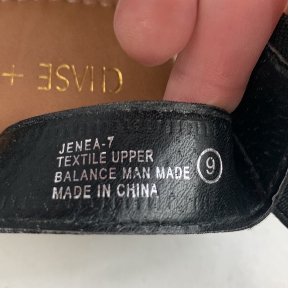 Chase + Chloe Jenea Espadrille Sandals Black Tan Size 9 New NWT - Picture 5 of 13